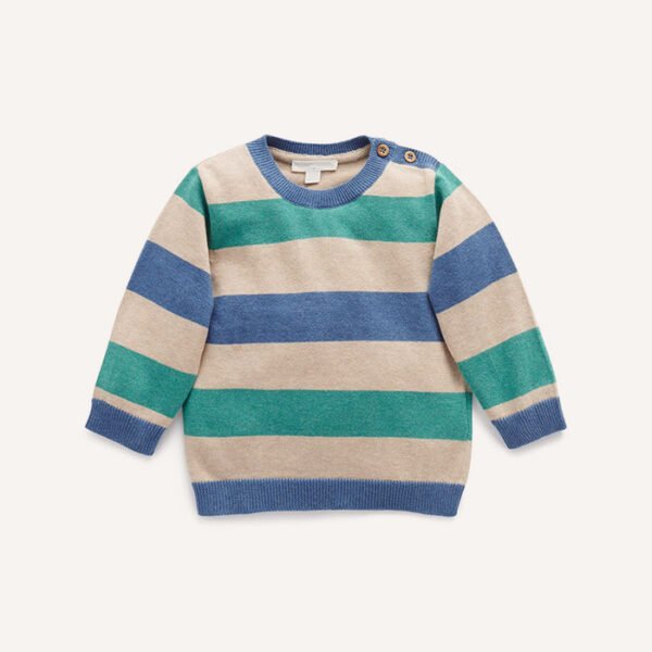 LumeNow Forest Striped Kids Cozy Winter Jumper