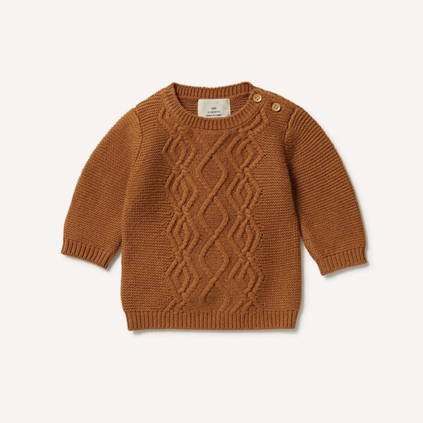 LumeNow Knitted Cable Kids Winter Jumper